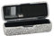 Custodia per rossetto con strass e specchio, porta rossetto in cristallo lucido, custodia di lusso per il trasporto di rossetti, custodia protettiva per rossetto, organizer per lucidalabbra, Argentato
