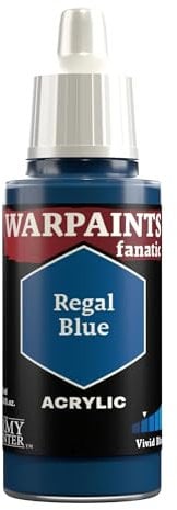 The Army Painter, Warpaints Fanatic Regal Blue Single Acrylics, Miniature Hobby Painting, Quality Paint for Miniature Wargaming