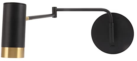 Riuulity Wandleuchte mit Schwenkarm, Wandmontage, Moderne Wand für Lampe, Zimmer, Schlafzimmer, Wand für Lampe, Hyuduo Schwarz, Wandmontage für 3000 K Wandleuchte