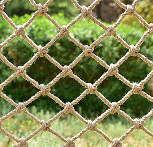 Schutzdekor, Kindersicherheitsnetz Balkonschutznetz Gewebtes Hanfseil LKW-Ladungsanhängernetz Haustiere Terrassen Treppen Balkon Gartennetz Spielplatz Baumleiter Schaukel Hängematte/2 * 2M Stabilize