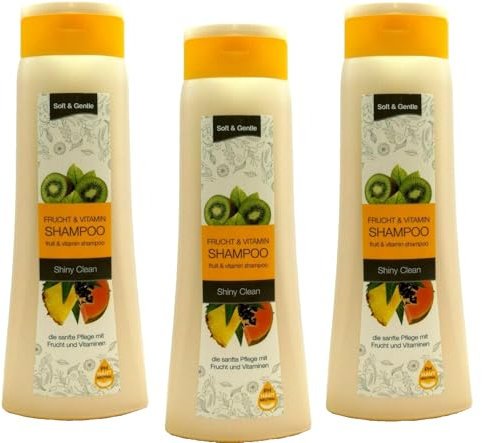 Soft&Gentle Frucht & Vitamin SHAMPOO sanfte Pflege 3 x 500 ml