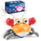 Adeokay Krabbe Baby Spielzeug 1 2 3 Jahr, Baby Crab Crawling Toy Spielzeug ab 6 7 8 9 10 Monate Kinderspielzeug ab 1-3 Jahre Tummy Time Toys Krabbelspielzeug