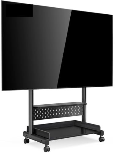 IATUPKE Soportes para televisión Soporte para TV Soporte para TV con Ruedas para televisores de 40 a 85 Pulgadas, Soporte para TV con Ruedas, Soporte para TV Universal Alto y móvil con EST