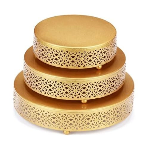 MZPOZB Soporte para Tartas Accesorios for el Escenario de la Boda Plato Redondo for Pastel Estante Alto de Hierro for Pastel Plato de Frutas Bandeja for Dim Sum Tartera