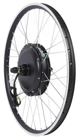 Dilwe Kit de Conversion de Cycle électrique, Roue Arrière 48 V 2000 W 27,5 Pouces avec écran Couleur pour Remplacement