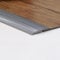 Tiras autoadhesivas de PVC para borde de alfombra, 2 m, 5 mm, para el umbral de la puerta, moldura laminada, grano de madera gris, 2 piezas de adhesivo de respaldo