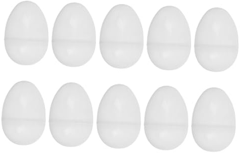 Supvox Durchsichtige Befüllbare Plastik Ostereier 10 Stück 8cm Dreh Öffnung Transparent Selbstgemacht Basteln Osterparty Für Kinder Und Mitgebsel