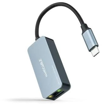 CONVERSOR USB-C 3.2 GEN1 ETHERNET 2.5G Gris 15 CM NANOCABLE