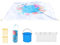 Wlikmjg Piscina Playa Infantil, 2 x 2 Metros Piscina para Niños, Manta Impermeable Plegable 2 en 1 para Exteriores Camping Picnic Juegos Acuáticos