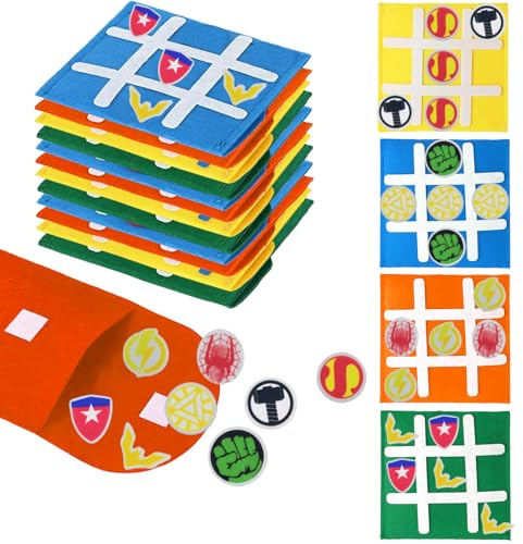 Supereroi, pensierini di compleanno per bambini, 16 pezzi, mini regali di compleanno, per Halloween, calendario dell'Avvento per bambini, ragazzi, ragazze, imbottitura in pinata