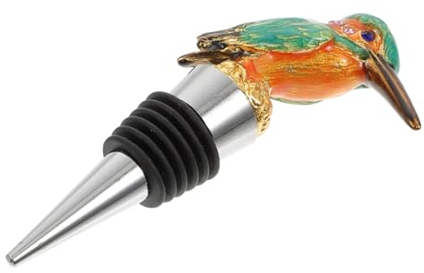 HIAKDOFT Decorative Wine Bottle Stoppers with Birds Design, Zinc Alloy Material, Wear-Resistant and Not Easy to Deform, for Decorations and Those Who Love to Drink