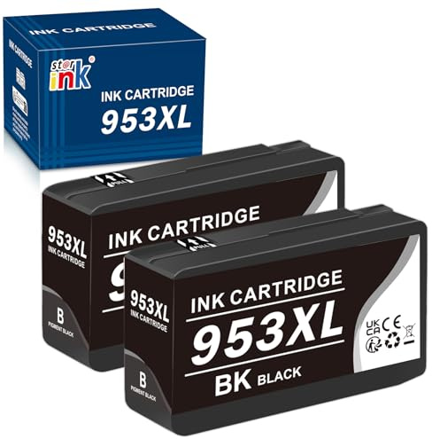 Starink 953XL Druckerpatronen Wiederaufbereitete für HP 953XL Multipack 953 XL für HP Officejet Pro 7720 Patronen Pro 7740 8715 8710 8720 7730 8730 8725 8718 8728 8740 2er-Pack