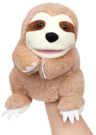 Kustimantu Handpuppen für Erwachsene – niedlich, weich, interaktiv, Sammlerstück, Tierspielzeug für und Mädchen, Familie, Schule, Weihnachten, Nachahmung und Geburtstag