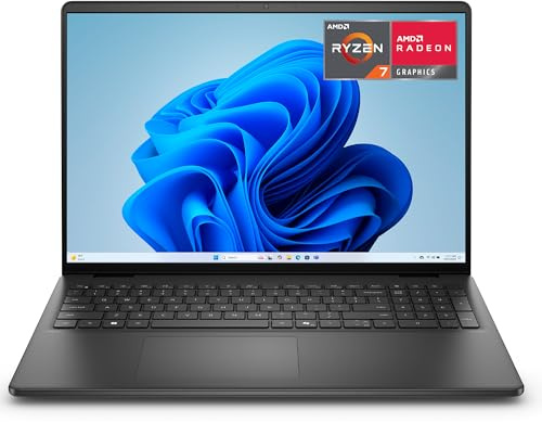 Dell 16 Laptop - AMD Ryzen 7 250, 16GB RAM, 1TB SSD | 16 entspiegelt, AMD Radeon Grafik, Deutsch beleuchtete QWERTZ Tastatur, Fingerabdruckleser (Netzteil separat erhältlich)