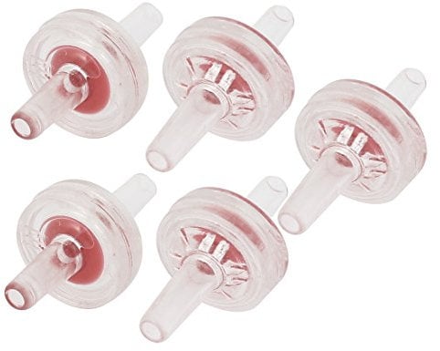 sourcing map 5Stk 5mm Dmr.Plastik Aquarium Luft Pumpe Nicht Rückkehr EIN Weg Rückschlagventil de
