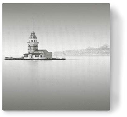 artboxONE Leinwand 30x30 cm Städte Leanderturm Kiz Kulesi Istanbul von Ronny Behnert