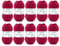 Gründl Filzwolle uni (Wolle zum Filzen, Stricken und Häkeln, Garn aus 100 % Schurwolle, 50 g / 50 m, Nadelstärke: 8 - 9, 10 x 50 g), Bordeaux