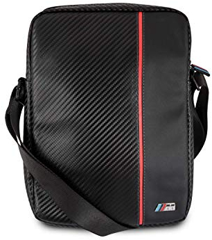 BMW BMTB8CAPRBK Travel Bag 7-8 Zoll Carbon Inspiration, M Collection Universal Schwarz/Rot