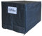 QUICK STAR 2X Gitterbox Abdeckung 125x85x87cm Grau PE Gewebefolie Schutzhülle Abdeckplane Staubschutz Versandtasche