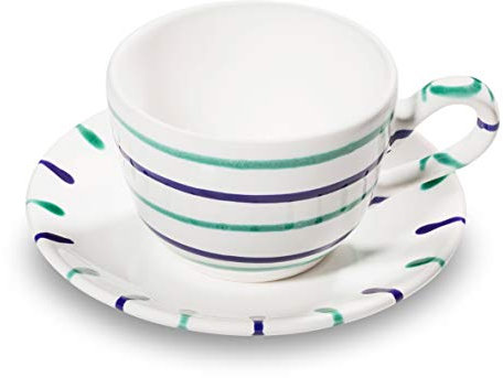 GMUNDNER - Tazze in ceramica e coniglio, fiammato, Ceramica, Traunsee., Kaffeetasse & Unterteller CUP