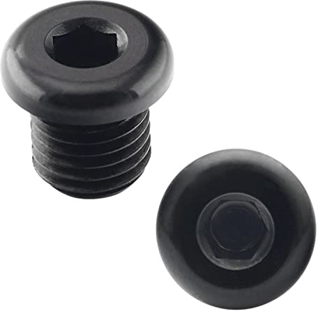 Motorroller Motorrad Spiegel Blind Schraube Stopfen M10 für Lenkenendenspiegel (1x M10 Rechts + 1x M10 Links)