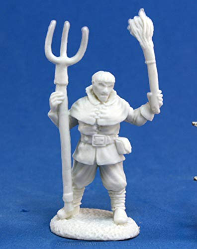 Pechetruite 1 x Townsfolk Village Rioter - Reaper Bones Miniature zum Rollenspiel Kriegsspiel - 77140