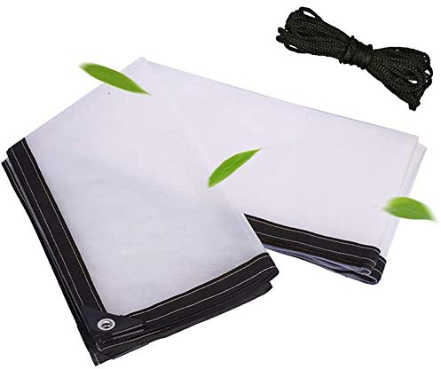 YJHH Durchsichtige Planen wasserdichte 1x1m, Kunststoffplane Mit Ösen, Transparente Plane Wasserdicht, Reißfeste Sonnenschutz Regenplane - Für Outdoor Camping Garten Balkon