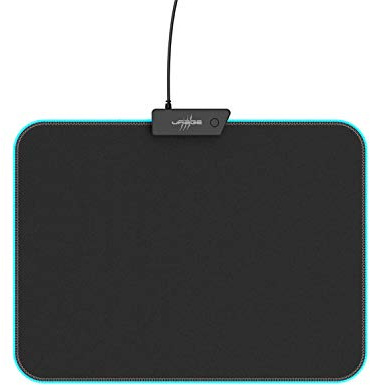 uRage Gaming-Mauspad “Lethality 200 Illuminated”, schwarz, Anti-Rutsch-Beschichtung, für schnelle Bewegung, inkl. LED-Beleuchtung, kabelgebunden, 35 x 26 cm