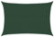 vidaXL Voile d'Ombrage Protection Voile Solaire Voile de Parasol Anti UV Jardin Patio Terrasse Balcon Extérieur 160 g/m² Vert Foncé 3,5x4,5 m PEHD
