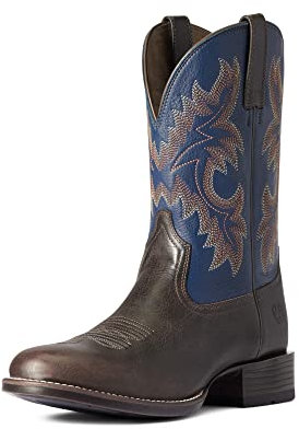 ARIAT Stivale Stockman Ultra Western da uomo, Wicker/Blu federale, 39.5 EU