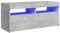 vidaXL TV Schrank mit LED-Leuchten Lowboard Fernsehschrank Fernsehtisch Sideboard HiFi-Schrank TV Möbel Tisch Board Betongrau 90x35x40cm