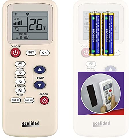 McQuay - Telecomando Aria Condizionata Compatibile McQuay - Supporto Velcro + Batterie Incluse - Consegna in 24-48 Ore