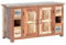 Woodkings Waschtisch Sumana I rustikaler Waschplatz 130cm aus massiv Holz I auch als Doppelwaschtisch I Buddha Badmöbel Unterschrank Badschrank