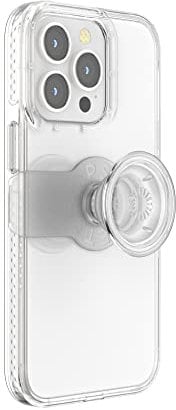 PopSockets iPhone 13 Pro Case with Phone Grip and Slide, Phone Case for iPhone 13 Pro - Clear