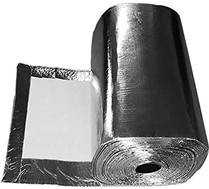 GOONSDS Coperta Antincendio A Deflettore Isolante in Fibra Ceramica - Foglio di Alluminio su Un Lato per Stufe, Forni, Forni, Fuoco,1000mmx610mmx3mm