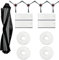 Rinakou Accessori di ricambio compatibili con robot aspirapolvere Yeedi 2 in 1 Mop Station, 1 spazzola principale, 4 spazzole laterali, 4 filtri Hepa, 4 panni per mocio (set)
