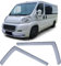 Windabweiser Regenabweiser Windschutz Schwarz Smoke für Fiat Ducato 3 250 ab 06