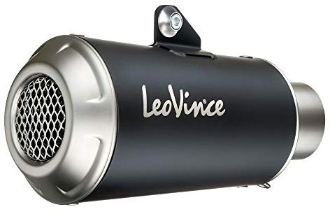 Endschalldämpfer LeoVince SLIP-ON LV-10 Black Edition mit Zulassung, Edelstahl schwarz & Carbon Hitzeschild für Suzuki GSX-S 950/1000 / GT