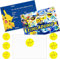 cutefly 12 Stück Cartoon Einladungskarten Kindergeburtstag, Einladungskarten + Umschläge + Thema aufkleber Set, Anime Party Einladungen, Cartoon Geburtstag Einladungskarten Set für Themed Party (A)