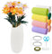 FREEBLOSS 25 Sets Krepppapier Blumen Kit Gänseblümchen Craft Flower Geschenk für Frau Papier Blumen Dekorationen Pastell Dekorationen Garten Party Dekorationen
