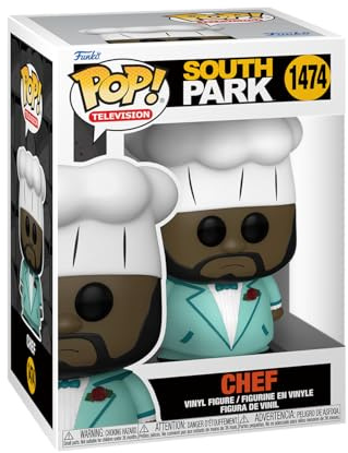 Funko POP! TV: South Park - Chef in Suit | Offizieller Fanartikel und Merch - Vinyl Sammelfigur als Regal Deko - Geschenkidee zum Geburtstag für Fans und Sammler
