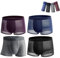 4 Pièces Boxer en Fibre De Bambou pour Hommes Boxer Box Hero en Bambou Cool Et Confortable Box Hero sous-vêtements pour Hommes Cadeaux pour Hommes (Multicolore,XXL)