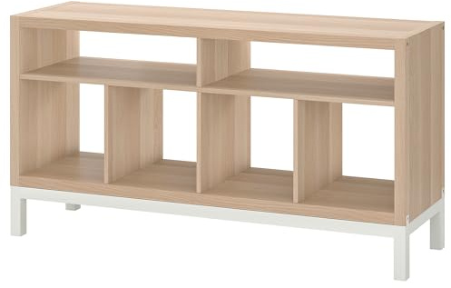 ProTuning KALLAX tv bench with underframe, 147x39x78 cm, white stained oak effect