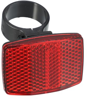 QUARKZMAN Reflektor Hinten Rot 1 Stück Für Fahrrad Kunststoff | Farbe Rot, Kunststoff, Größe 5,5x3,9 Cm, Lochdurchmesser 2,8 Cm, Für Vorne Und Hinten, Wasserdicht