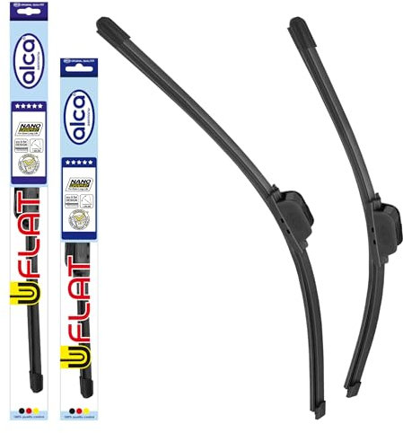 alca® Scheibenwischer-Set passend für MITSUBISHI COLT III (04.1988-05.1992) U-FLAT Flachbalkenwischer Frontscheibenwischer