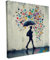 Banksy Motive - Wandbild auf Leinwand – Keilrahmen bedruckt - matter Kunstdruck – Graffiti – Street Art – 2cm Holzrahmen - Social Schutzschirm, Quadratisch (20x20 cm)