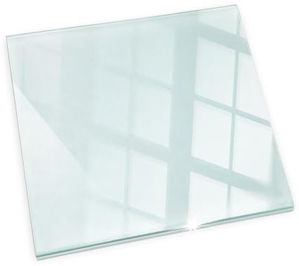 Kaminofen Glasplatte Kaminplatte Kaminglas Ofenglas gehärtetem Glas 60x60cm Quadratisch Premium Hitzeschutz für Kamin Funken- und Kratzfest Design Bodenplatte Funkenschutzplatte Elegante Klarglas