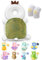 JEJA Baby Kopfschutz, Verstellbare Schutzkissen Baby, Safety Guard Kissen für Kinder 4-24 Monate - Hirsche mit Knieschoner Baby Krabbelnel