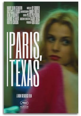 MHUYGGU Paris, Texas-Poster, dekoratives Leinwand-Poster, Wandkunst, Dekor, Wohnen, moderne Familienschlafzimmer-Dekoration, Poster, 30 x 45 cm, ungerahmter Stil