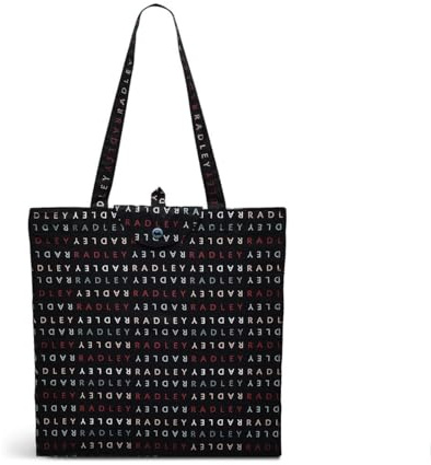 RADLEY London Womens on Repeat Responsible Foldaway Reusable Shopping Tote Shoulder Bag in Black